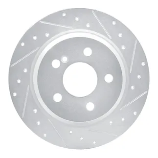 R1 Concepts EDZ-63051R Brake Rotor Drilled and Slotted Silver